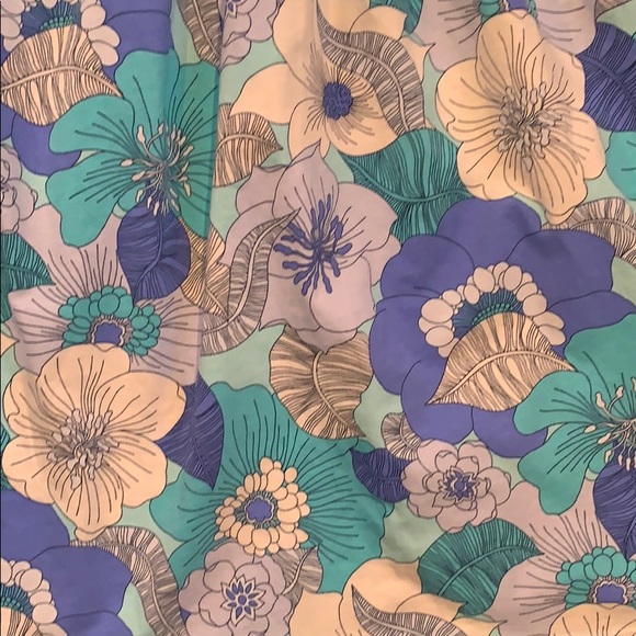 Gap Size XL Cream Blue Floral Dress - Picture 2 of 2